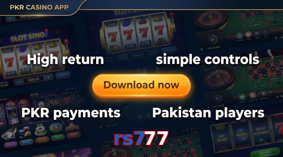 Main screen of Rs777 gamedownload page for PK players